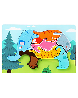 Habarri Puzzle drewniane - Słoń