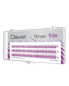Clavier Vshape Colour Edition kępki rzęs Purple Mix