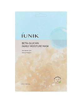 iUNIK Beta Glucan Family Moisture Mask, nawilżająca maska do twarzy, 25 ml