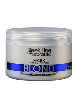 Stapiz Sleek Line Blond Mask maska z jedwabiem do włosów blond zapewniająca platynowy odcień, 250ml