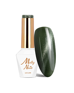 MollyNails Greens Cat Eye Metallic Lakier Hybrydowy UV LED Nr 213 8 g