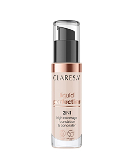 Claresa Liquid Perfection 2w1 korektor i podkład kryjący 103 Cool Medium, 34g