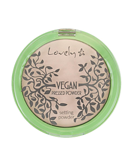 Lovely Vegan Pressed Powder transparentny puder matujący do twarzy, 10g