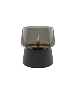 TenderFlame Amaryllis 14 Black Glass Lampion stołowy