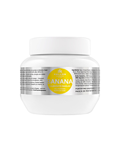 Kallos KJMN Banana Fortifying Hair Mask wzmacniająca maska do włosów z kompleksem multiwitaminowym, 275ml