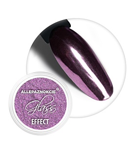 Allepaznokcie Glass Effect Pyłek Lustrzany Do Zdobień Paznokci Lilac Nr 6