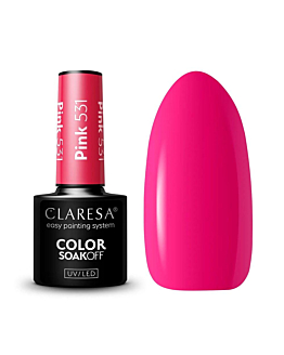 Claresa Color Soak Off UV/LED Pink lakier hybrydowy 531, 5g