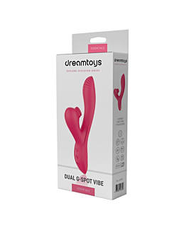 Dream Toys Essentials Dual G-Spot Vibe wibrator ze stymulatorem łechtaczki Pink