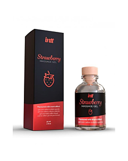 Żel Do Masażu Kissable Massage Gel Strawberry 100 Ml intt