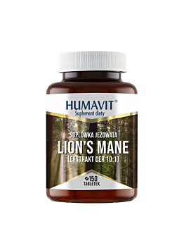 Humavit Lion`s mane (soplówka jeżowata) + drożdże piwowarskie, 150 tabletek