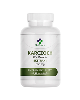 MedFuture Karczoch 10% Cynarin Ekstrakt 650mg 60 kapsułek
