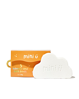 Mini U Tęczowe chmurki do kąpieli dla dzieci