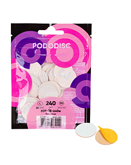 Staleks Expert PodoDisc Nakładki Ścierne Tarcze Wymienne 240 Grit Rozmiar L 25 mm 50 szt.