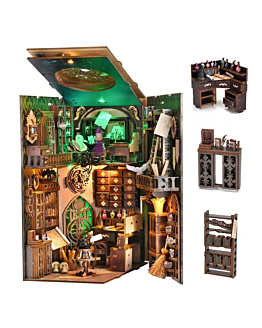 Habarri Miniaturowy domek Book Nook - Akademia magii