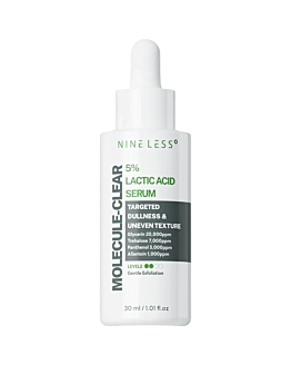 NINE LESS Molecule-Clear 5% Lactic Acid Serum,  serum delikatnie złuszczające, 30 ml