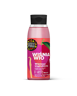 Farmona Tutti Frutti wygładzający olejek do kąpieli i pod prysznic Wiśnia i Wanilia + Beauty Shot A, 400ml
