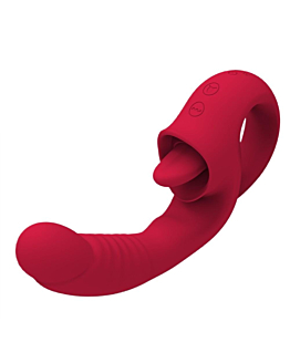 B-Series Magic Licking Vibrator wibrator z języczkiem Red