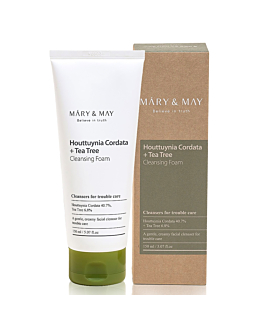 Mary&May Houttuynia Cordata + Tea Tree Cleansing Foam 150 ml - Pianka do oczyszczania twarzy o działaniu kojącym