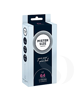 Condoms 64 Mm 10 Pieces Mister.Size