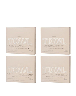 TOWL Zestaw 4 opakowań jednorazowych ręczników do twarzy towl bamboo waffle 4x9 szt.