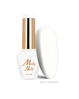 MollyNails Wedding Yes, I Do Creamy White Lakier Hybrydowy UV LED Nr 20 8 g