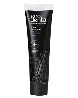 Ecodenta Dentifricio Extra Black Sbiancante con Carbone Vegetale e Teavigo 100 ml