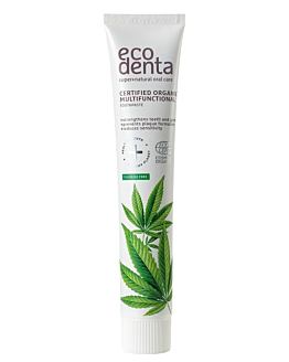 Ecodenta Hemp Oil - Dentifricio Multifunzionale Certificato con Olio di Canapa 75 ml
