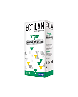 Ectilan, Spray do gardła zawierający ektoinę i nanokoloid srebra