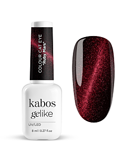 Kabos Gelike Cat Eye Lakier hybrydowy do paznokci, Gelike Ruby Mars 8 ml