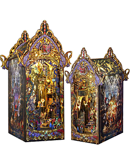 Habarri Miniaturowy domek Book Nook - Prawa czarodziejskiej nocy