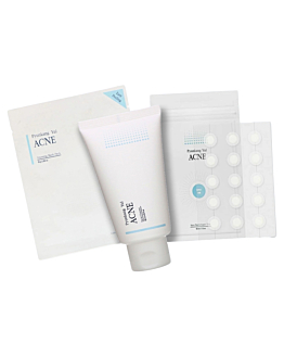 Pyunkang Yul ACNE SET (Facial Cleanser 120 ml + Spot Patch Super Thin 1 vnt + Dressing Mask Pack 1 vnt) - kosmetikos rinkinys spuoguotai odai