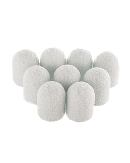 AlleMed Fabric Podo Kapturki Do Pedicure 7 mm Gradacja 60 Białe 10 szt