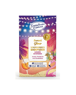 Dresdner Essenz Sunset Glow Rozświetlający puder do kąpieli, zestaw 2x 60 g