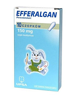 Efferalgan 150 mg Czopki 10 Sztuk