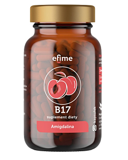 Efime B17 Amigdalina, Ekstrakt z pestek moreli, 60 Kapsułek