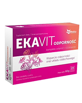 Ekavit Odporność Kompleks Witamin + Echinacea, Pastylki do ssania