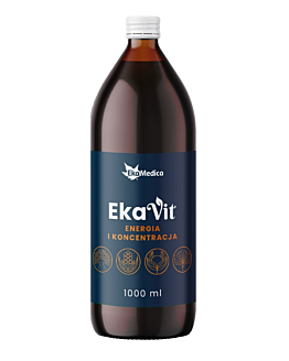 EkaMedica Ekavit Energia i koncentracja, Ekstrakt z miłorzębu japońskiego z witaminami, Płyn doustny, 1 l