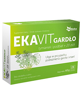Ekavit Gardło, Pastylki do ssania, 24 Sztuki