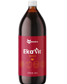 EkaMedica Ekavit Serce, Ekstrakt z kwiatów głogu, żeń-szenia oraz naturalna witamina C, Płyn doustny
