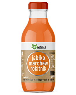 EkaMedica Jabłko-Marchew-Rokitnik, Sok, 300 ml