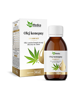 EkaMedica Olej Konopny z witaminą E tłoczony na zimno, 100 ml