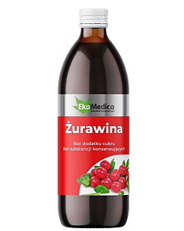 EkaMedica Sok z Żurawiny, 500 ml