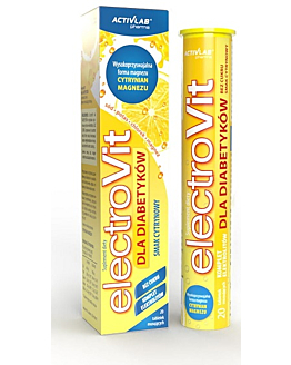 Electrovit dla Diabetyków, Zestaw elektolitów, Smak cytrynowy, Tabletki musujące