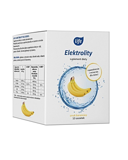 Life, Elektrolity dla dzieci w saszetkach, Smak bananowy