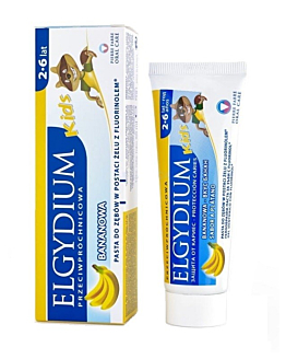 Elgydium Kids Dentifricio anti-caries gusto banana 50 ml
