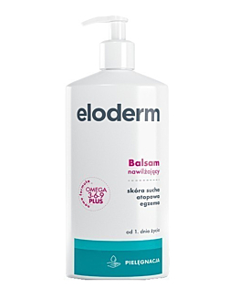 Eloderm, Balsam nawilżający do ciała od 1. dnia życia, Skóra sucha, atopowa, egzema