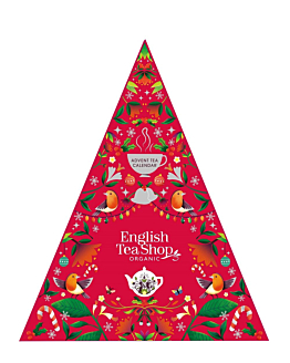 English Tea Shop Herbata BIOAdvent Calendar Triangular Red 25 Piramidek