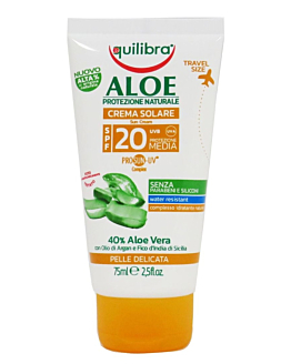 Equilibra Aloesowy krem przeciwsłoneczny SPF 20 