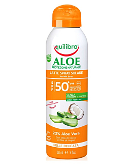 Equilibra Aloes  Krem przeciwsłoneczny w sprayu SPF 50+