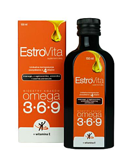 EstroVita, Kwasy omega-3-6-9 z czterech olejów roślinnych, Płyn